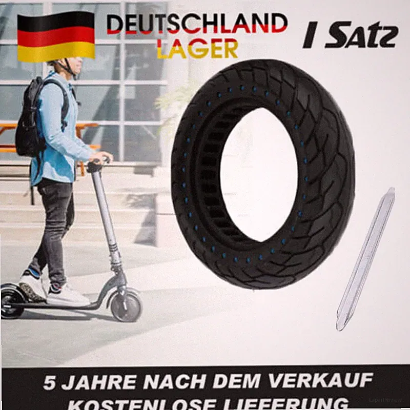 1*E Scooter Vollgummi Reifen 10 Zoll Segway Ninebot G30D Max / Ninebot MAX G2 D