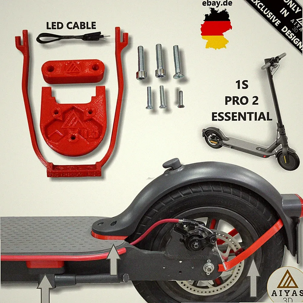 🛴10 Höhenpaket🛴 10 Zoll Räder Scooter Xiaomi ESSENTIAL, 1S, PRO 2 3D