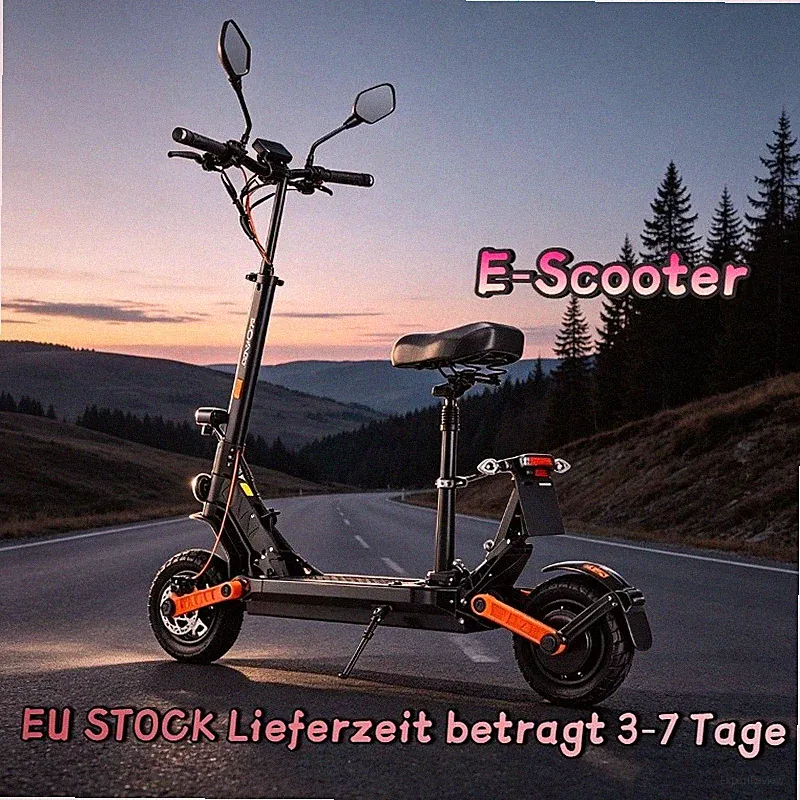 10" Verstellbarer Sitz 500W 26AH Faltbarer E-Scooter DE JOYOR S8-E Elektroroller