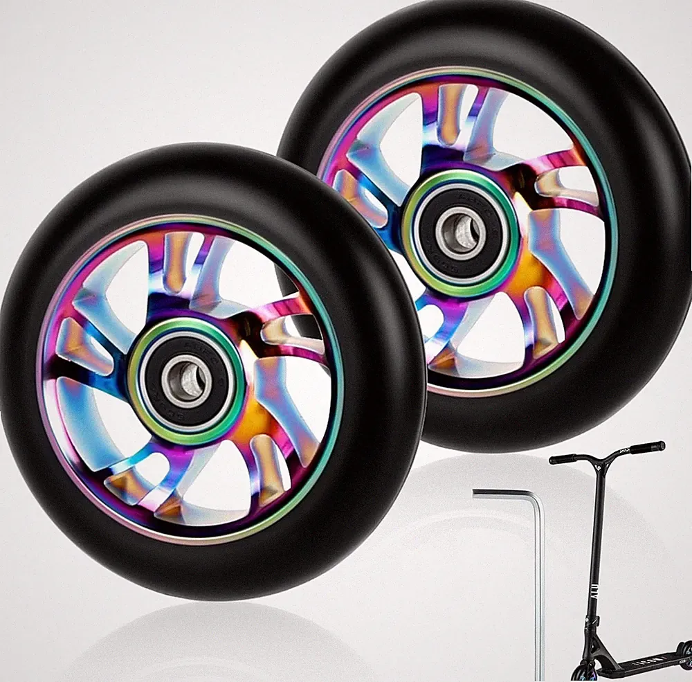 100mm Scooter Rollen Ersatzräder Pro Scooter Neo Rädern - mit ABEC-9 Lager 100 x