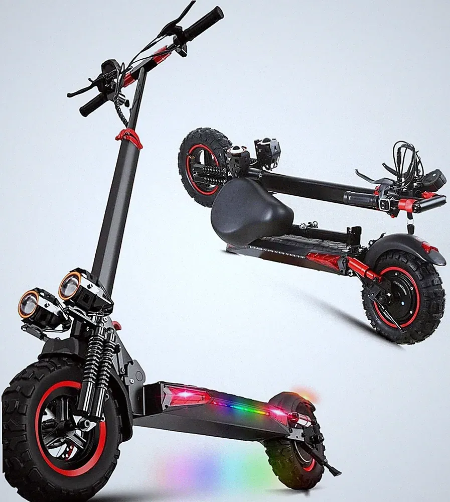 11'' Elektroroller Mit Sitz 48V/18Ah Klappbar Off-Road E-Scooter E-roller 54km/h
