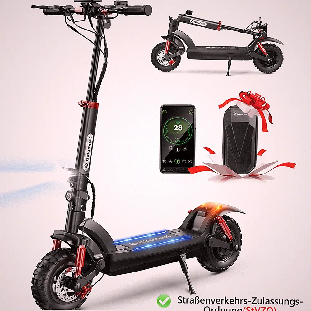 11 Zoll Elektroroller 150kg 48V15AH Offroad Klappbarer E-Scooter ABE bis 80KM