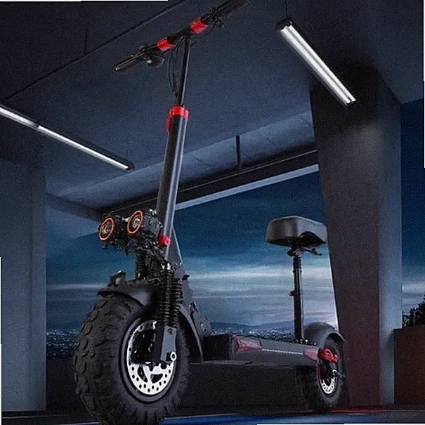 11 Zoll Elektroroller mit Sitz Off-Road E-Roller 48V/18Ah Faltbarer E-Scooter DE