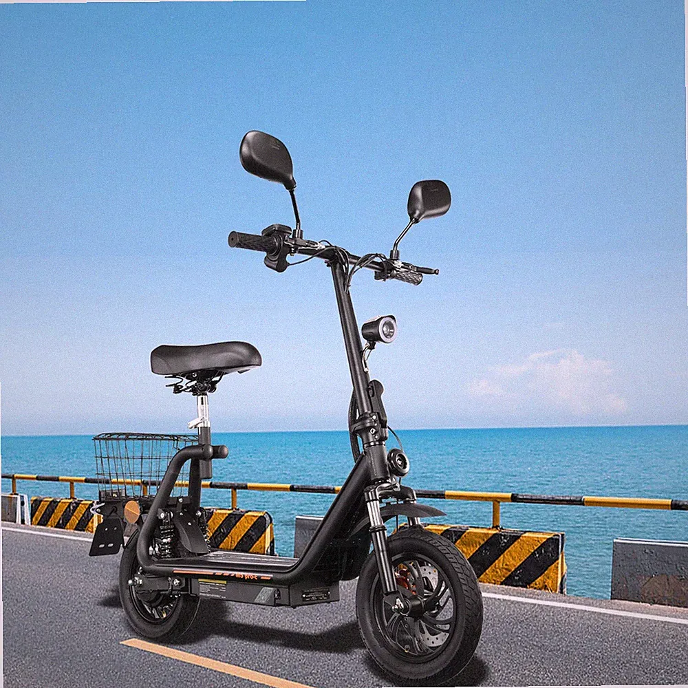 12" Elektroroller 48V13AH Mit Straßenzulassung Scooter mit Sitz TWOFISH M5 PRO