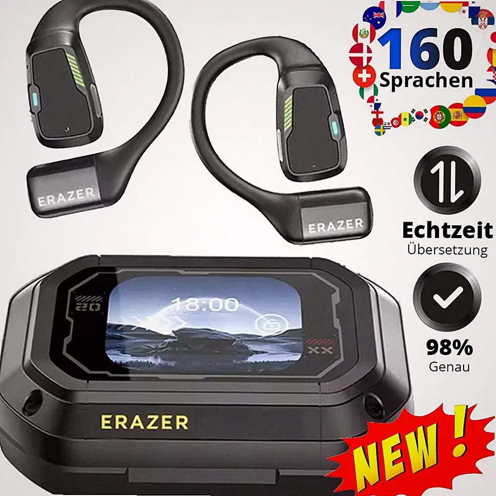160+ Sprachen AI Übersetzer Ohrhörer Echtzeit Übersetzer Kopfhörer Translation