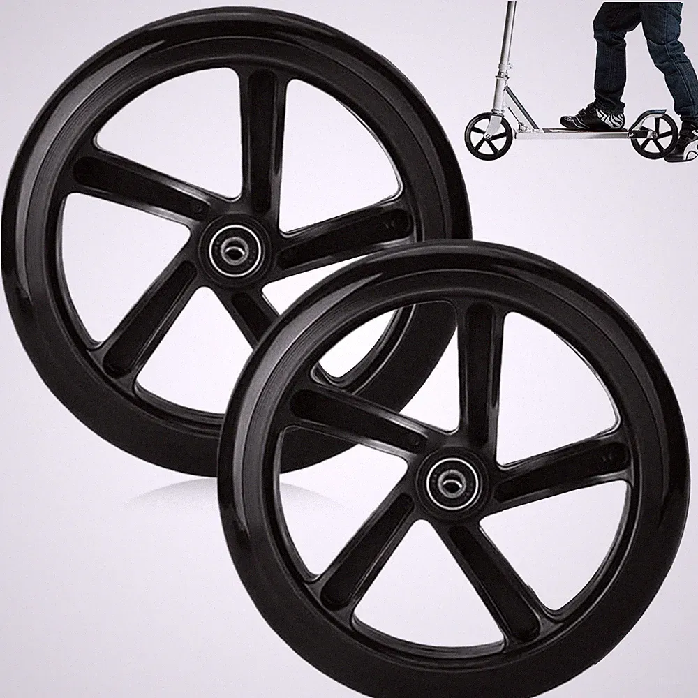 200mm Scooter Rollen 2 Stück, Scooter Ersatzräder mit ABEC9 Kugellager, City...