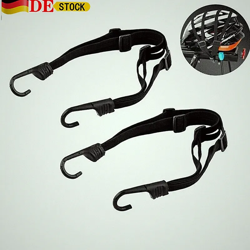 2x Gepäckspanner mit Haken Spanngurt Fahrrad Motorrad Spanngurte Gepäckträger