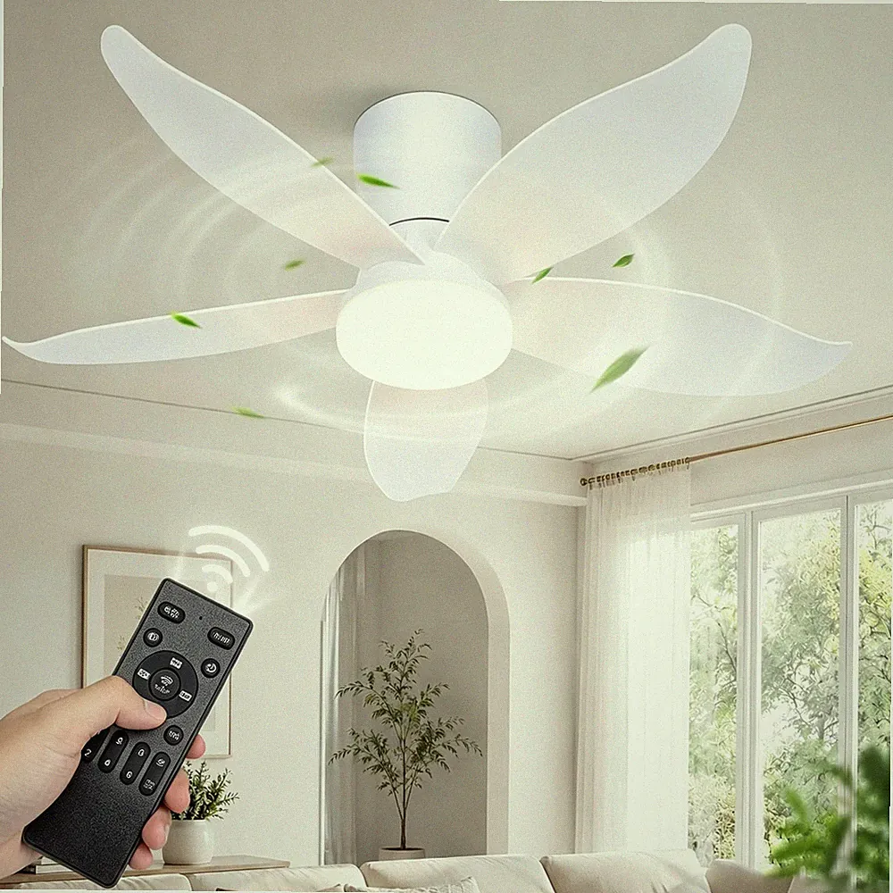 66-110cm LED Deckenventilator mit Licht & Reverse Motor Fernbedienung & App