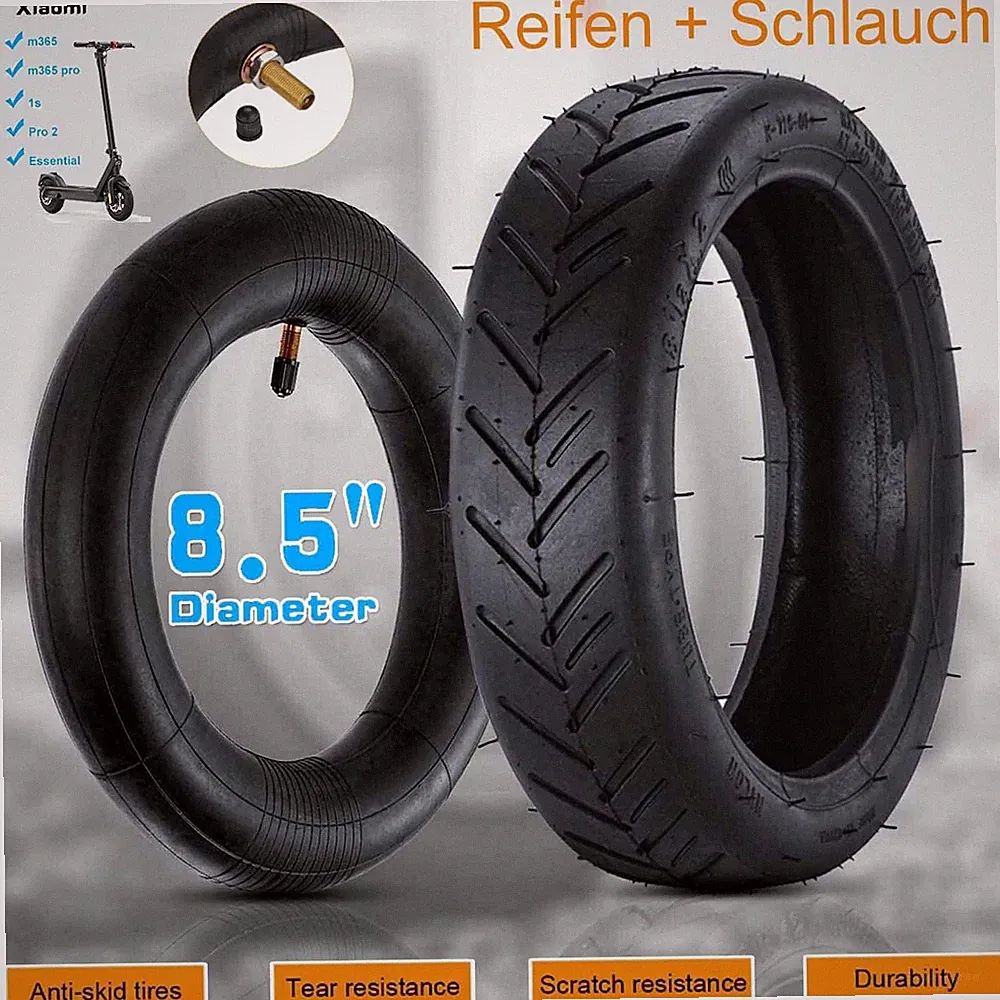 8 1/2X2 Reifen 8,5 Zoll Für-Xiaomi Mi M365 E-Scooter mit Schlauch Tire DE