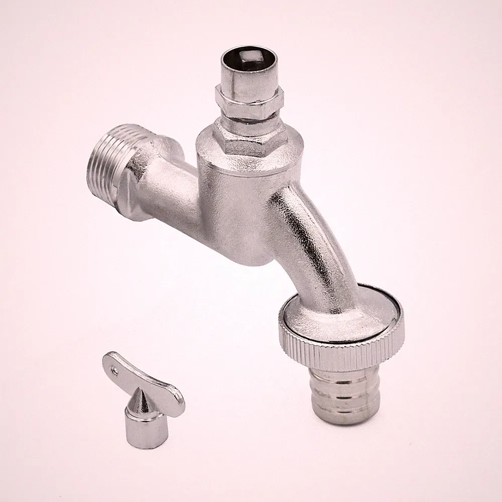 Auslaufhahn 3/4" 26,5mm Aussengewinde mit Steckschlüssel mit Diebstahlschutz