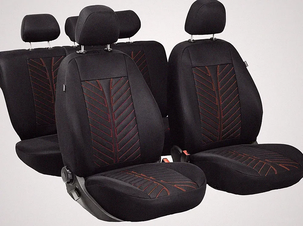 Autobezüge Sitzbezüge Comfort B Schonbezüge für Mercedes W169 Komplett Schwarz
