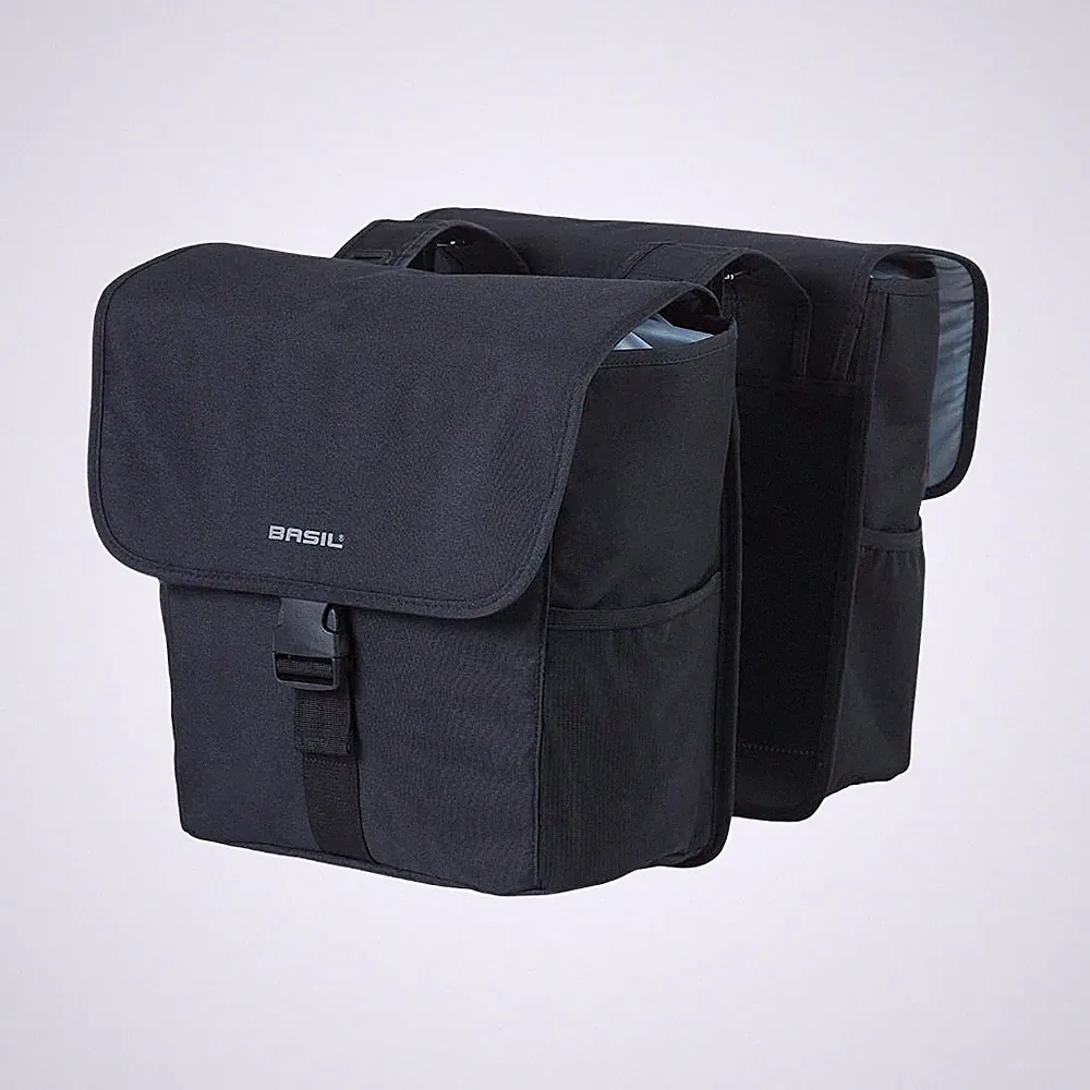 Basil Doppelpacktasche Go Double MIK 32 Liter Fahrradtasche Gepäckträger Schwarz