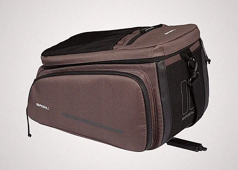 BASIL Gepäckträgertasche mit Polyesterplatte MOVE 10-26L (33X24X15 CM) MIK 2.0