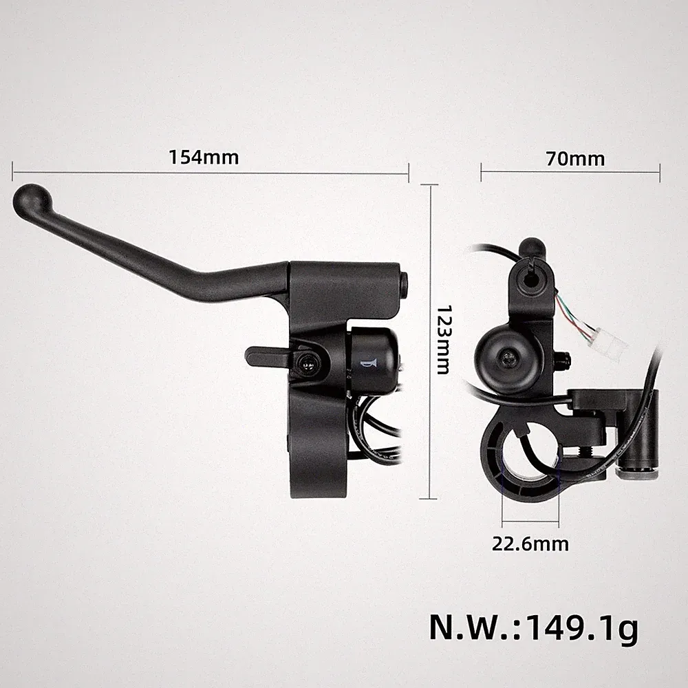 Blinker Bremshebel für Xiaomi 6 für e-scooter mit Bud Befestigungspunkt