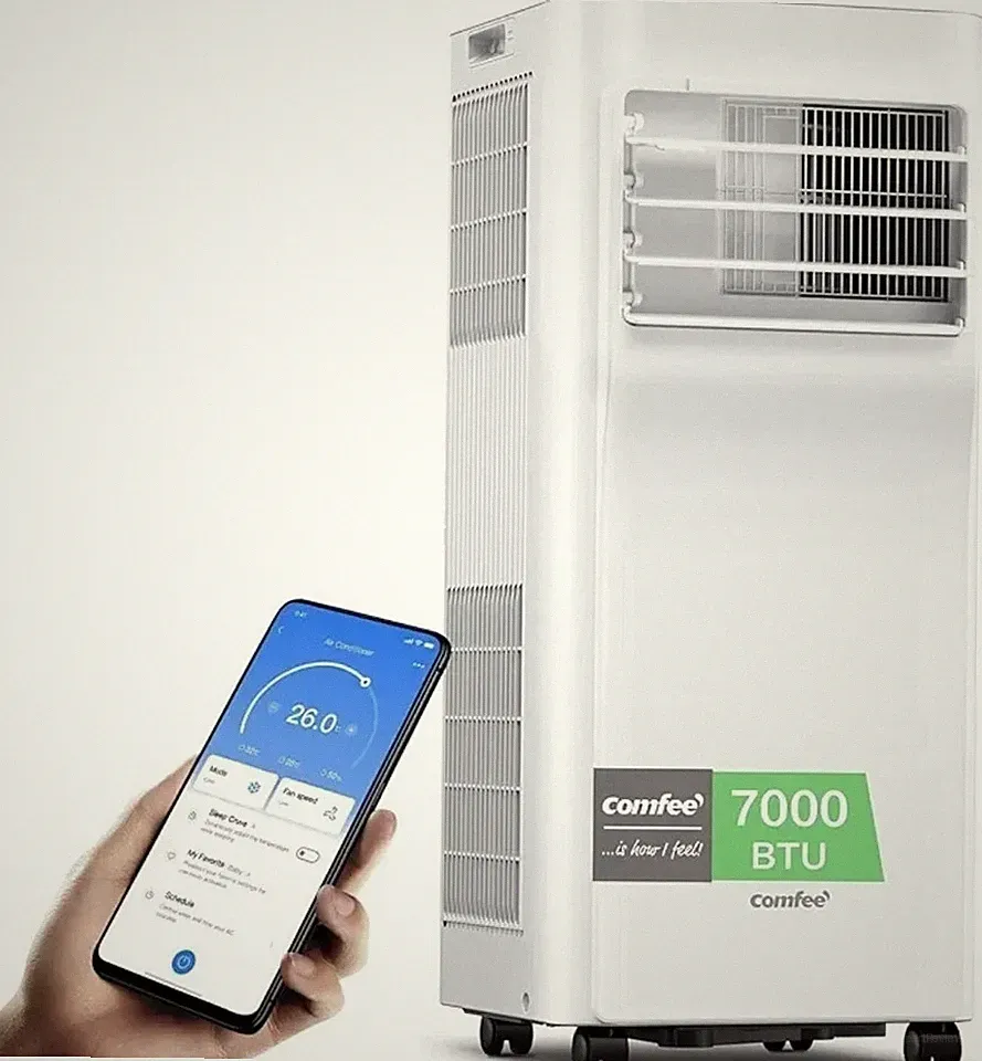 Comfee mobile Klimaanlage 7000 BTU 2,0 kW WLAN App R290 Breezy Cool Pro 2.0