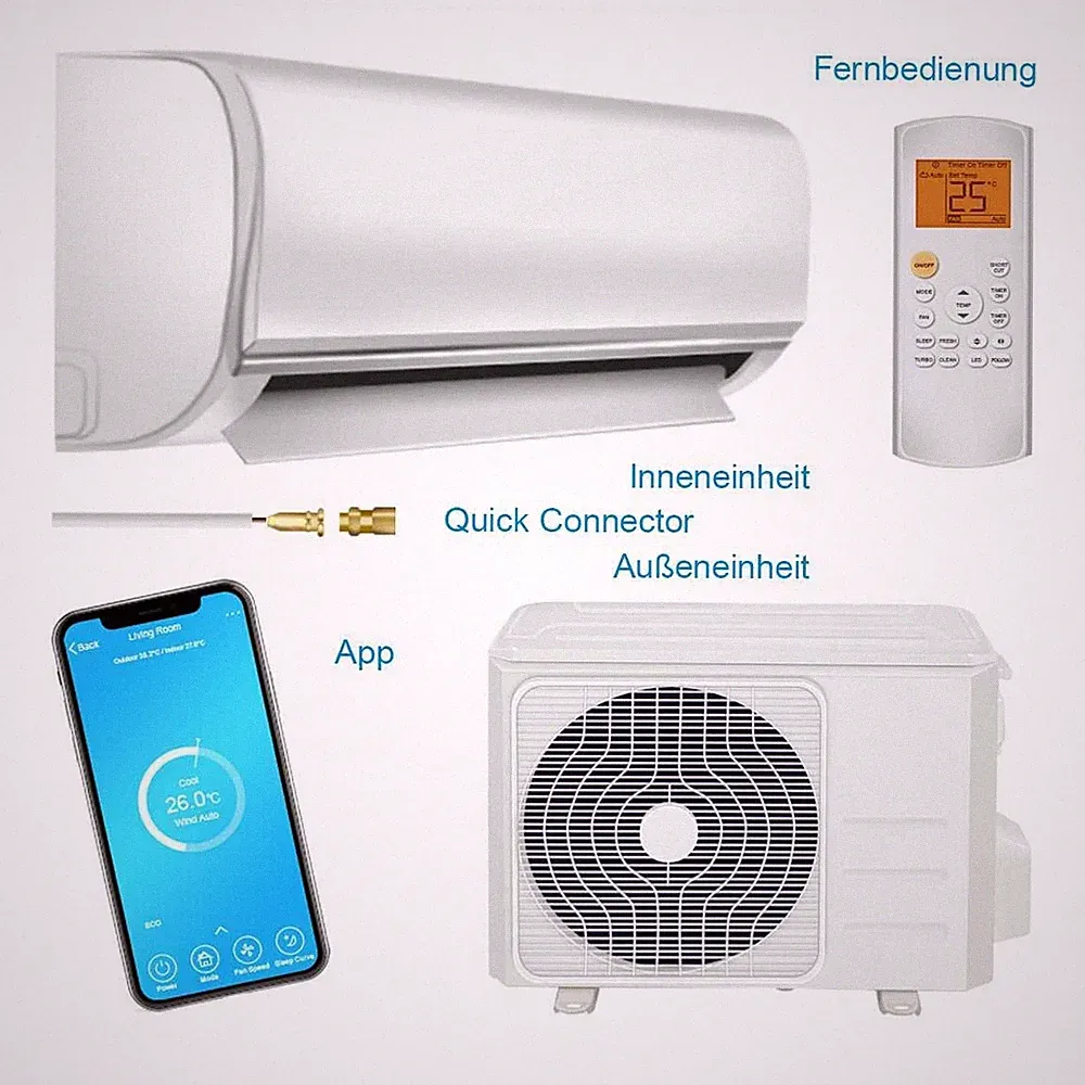 Comfee MSAF5-12HRDN8-QE R32 a / a Split-Klimaanlage mit QUICKCONNECTOR, NEU+OVP