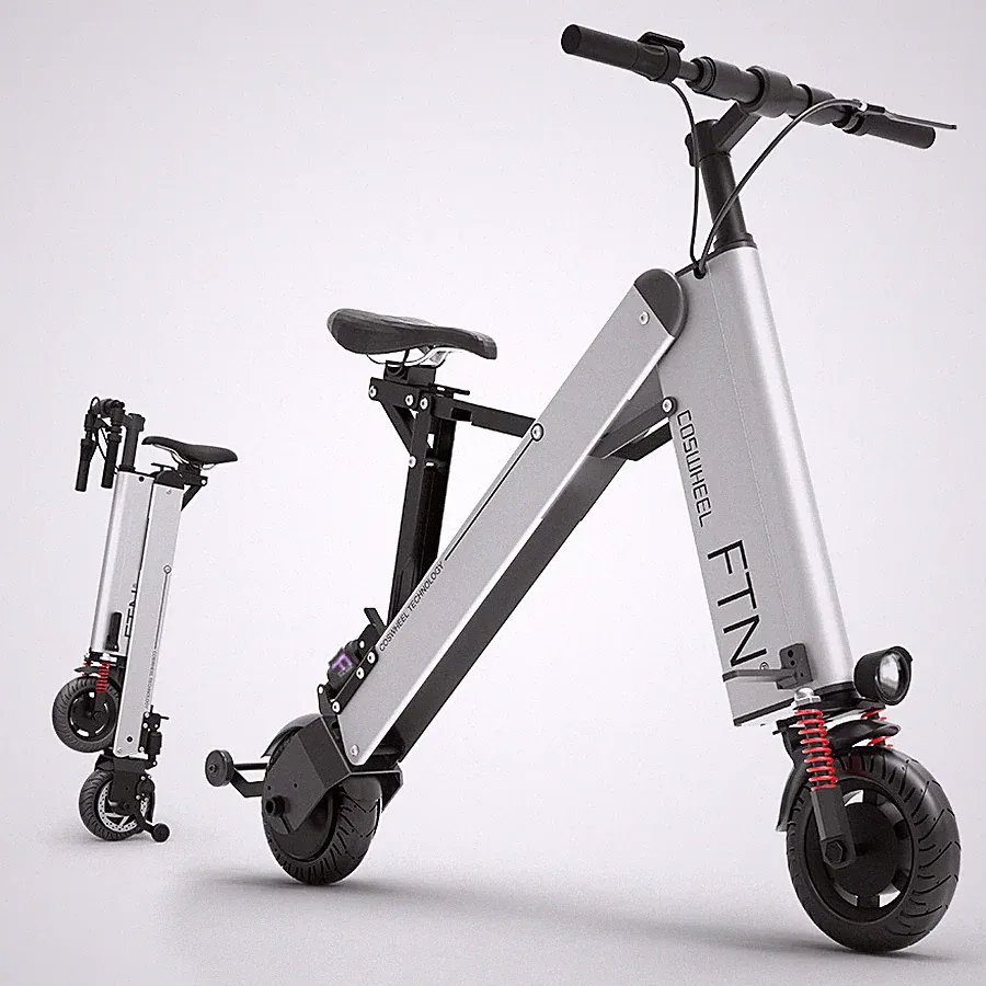 Coswheel 36v/350w Elektrischer Faltbarer Off Road Scooter 10in Mit Sitz