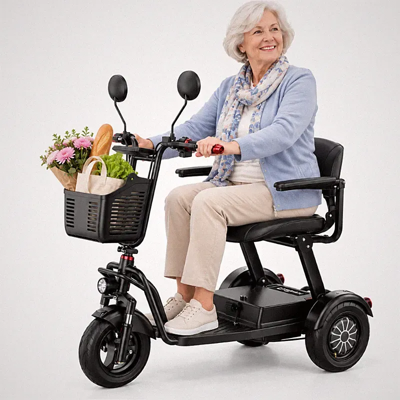 Daibot Mobilitätsscooter 3 Rad 48V 20Ah 1000W klappbar mit Sitz und Armlehnen