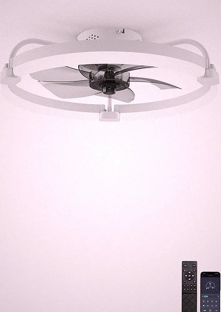 Deckenventilator mit Beleuchtung (Leiser Motor, 6 Geschwindigkeiten, Timer)