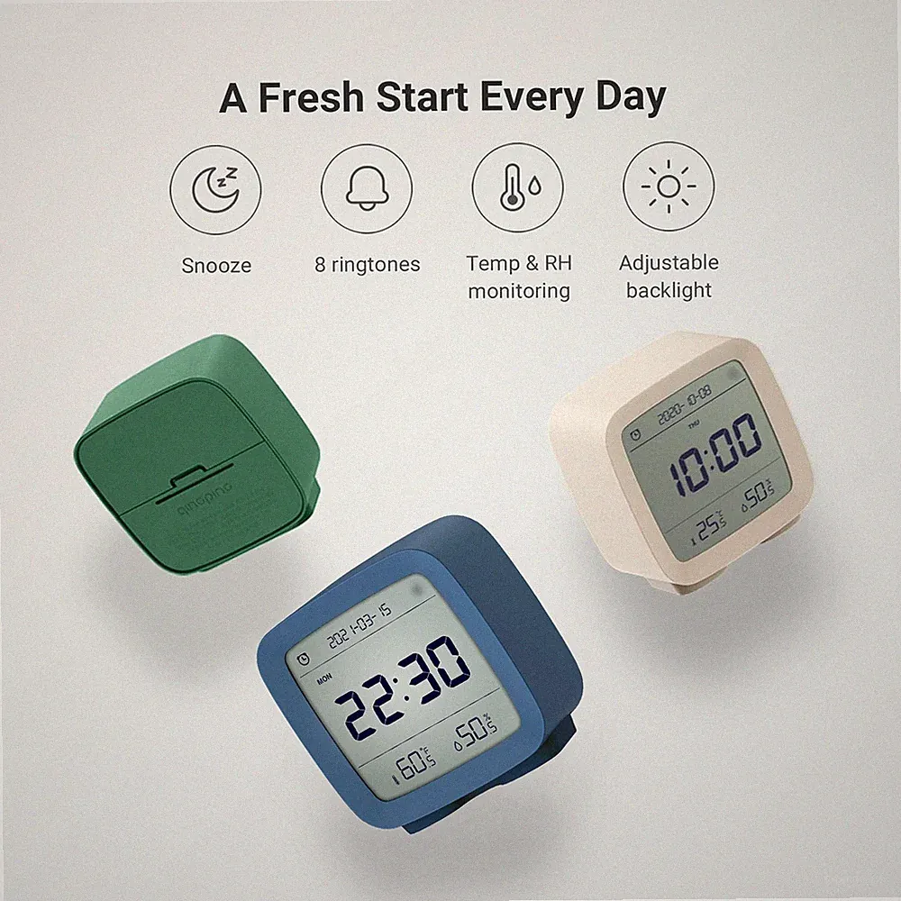 Digitaler Wecker Mit Smart-Bluetooth-App-Steuerung Multifunktional (5-in-1 Px1P