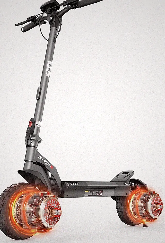 Doppel-Oder Einzelmotor E Scooter Mit Straßenzulassung Max 80KM Reichweite,10 Zo