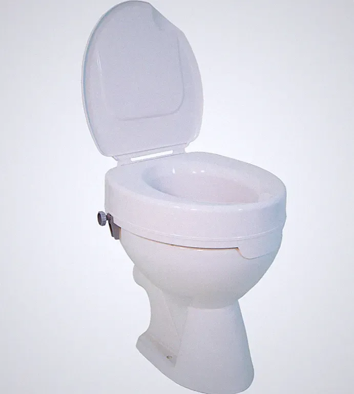Drive Medical Toilettensitzerhöhung Ticco 2G - 10 cm hoch mit Deckel Farbe: Weiß