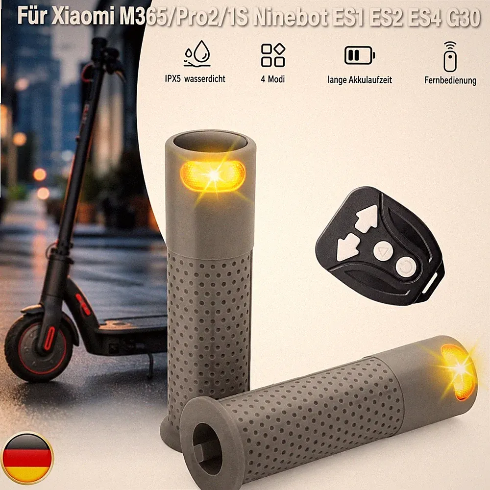 E Scooter Blinker, Griff Licht Roller Blinker Licht Indikator Griff mit Xiaomi