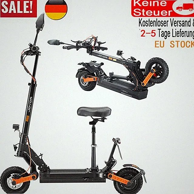 E-Scooter mit Sitz Straßenzulassung 45km/h Elektroroller offroad NFC Joyor S8E