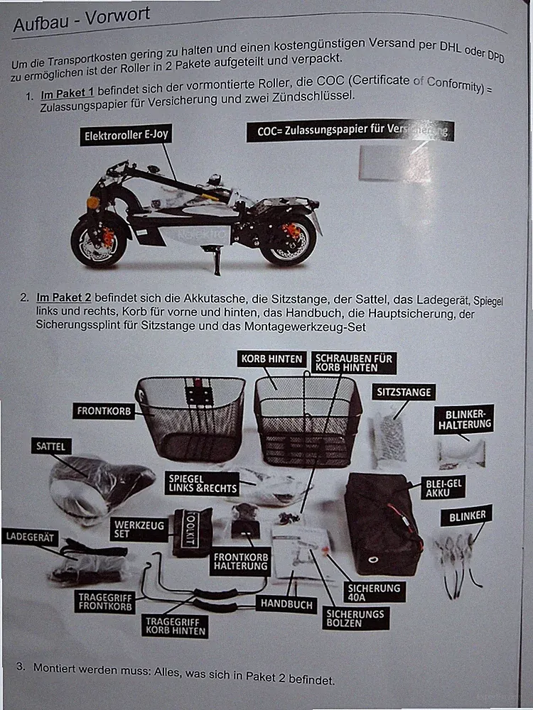 e-scooter mit straßenzulassung 150 kg mit sitz