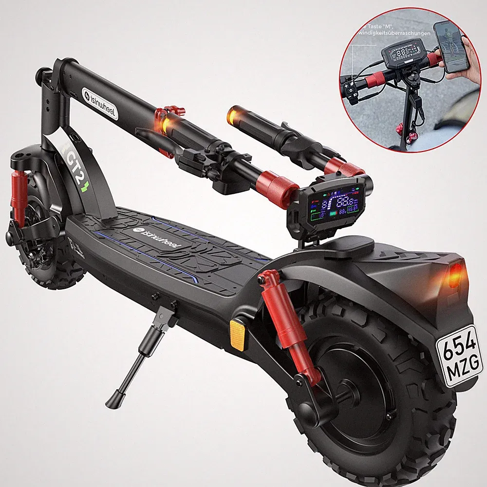 E-Scooter Mit Straßenzulassung ABE Elektroroller E Roller 11 Zoll bis 150KG 80KM