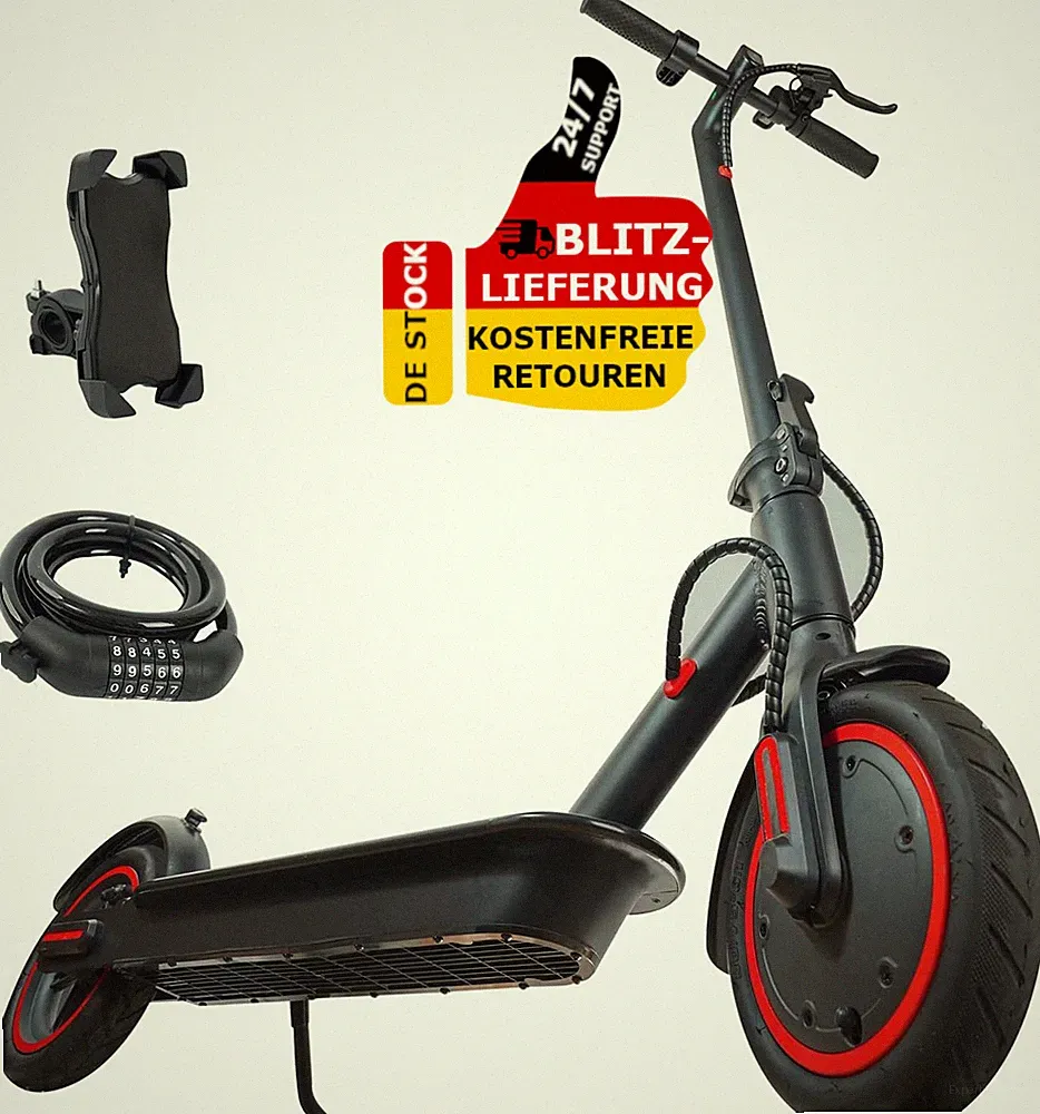 E Scooter Mit Straßenzulassung Elektroroller bis 30Km Elektroscooter max. 120kg
