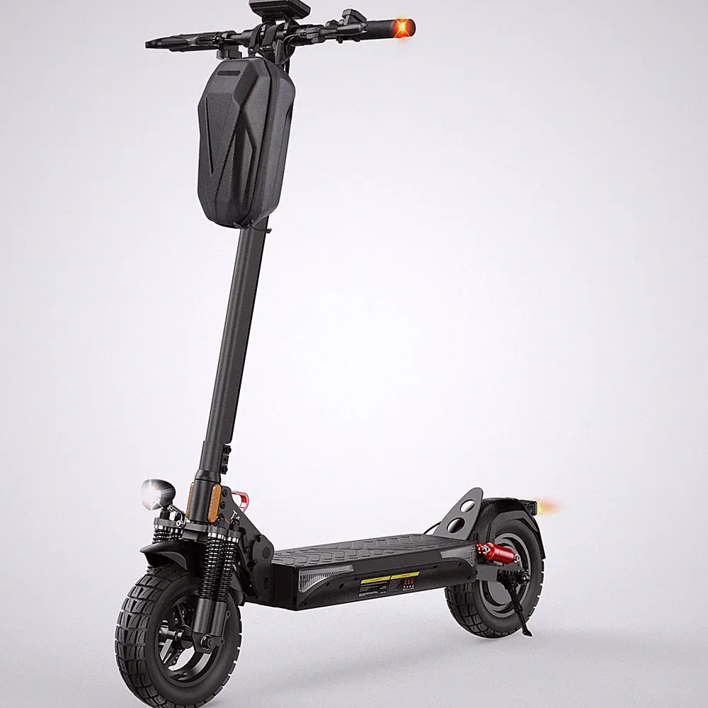E Scooter mit Straßenzulassung faltbar 70 km Blinker App Steuerung Schwarz