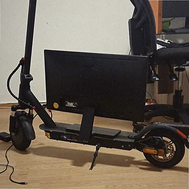 E-Scooter S1 36 V 350 W 10 Zoll mit Sitz Display Scheibenbremse Schwarz