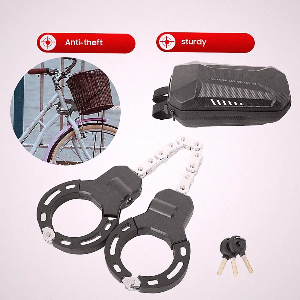 E-Scooter Schloss Elektrorollerschloss Handschellenschloss mit 3* Schlüssel
