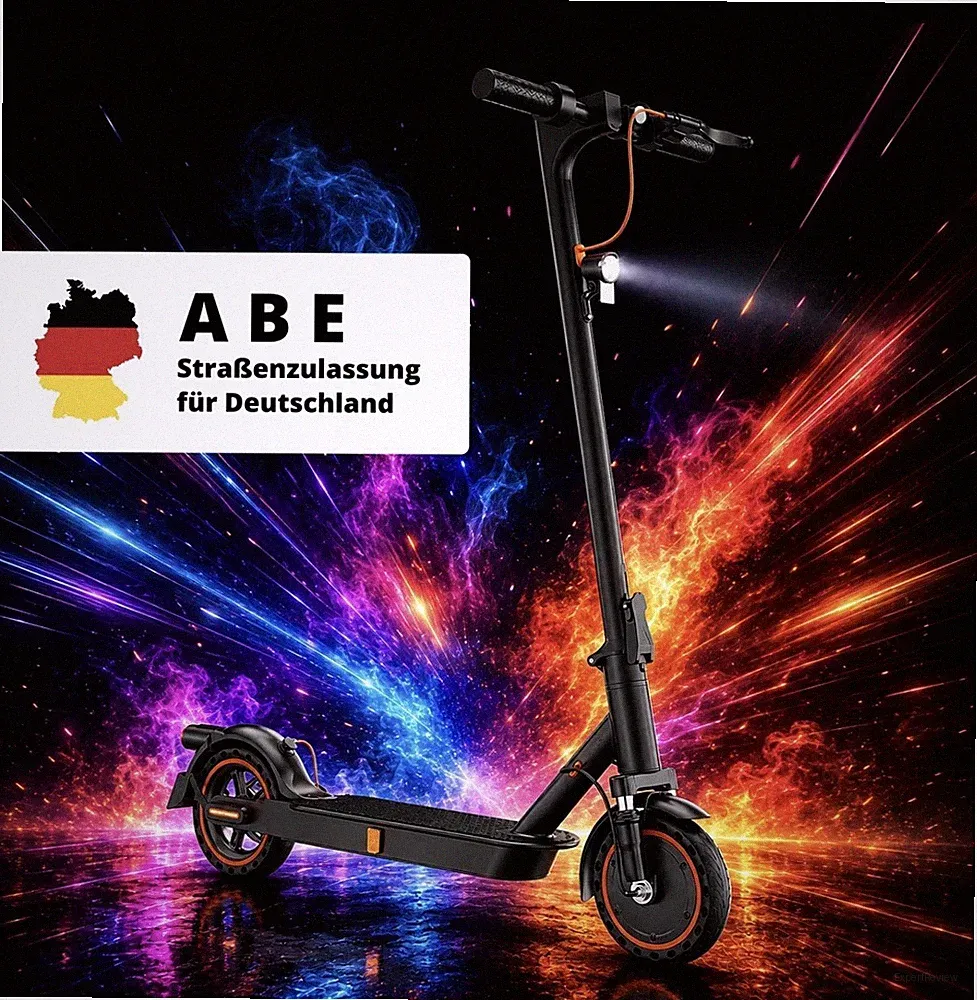 E-Scooter T3A mit ABE Straßenzulassung bis 30km - Elektroroller 8,5 Zoll Faltbar
