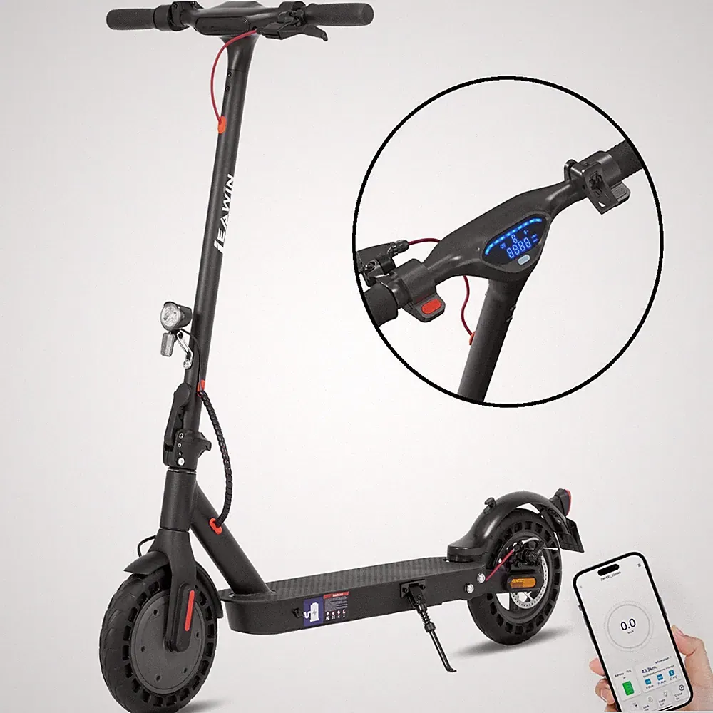 E9T Faltbar E-Scooter mit Straßenzulassung, 500W 10AH 10'' Elektroroller mit APP