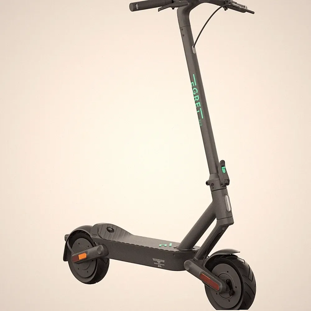 EGRET Ey! 2 E-Scooter quantum grey 10 Zoll Reifen faltbar Vollfederung 500 Watt