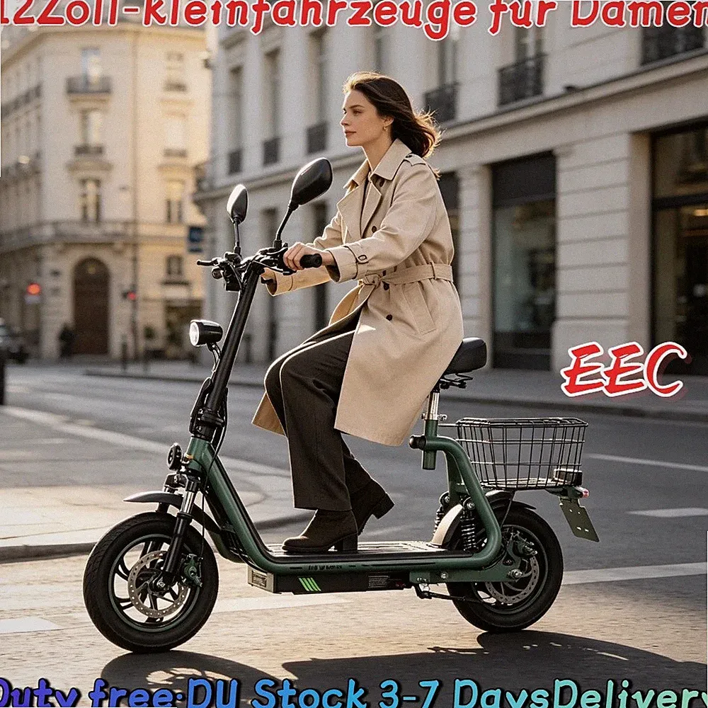 Elektroroller 48V 13AH Faltbar E-Scooter Mit Straßenzulassung 30KM 150kg TWOFISH