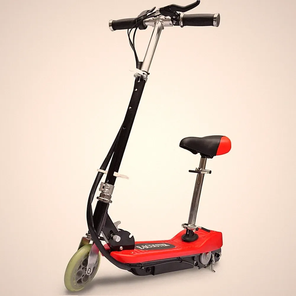 Elektroroller Mit Sitz 120 W Klappbar Rot