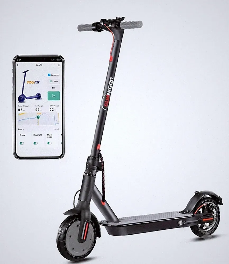 Zusammenklappbarer E-Scooter mit Sitz