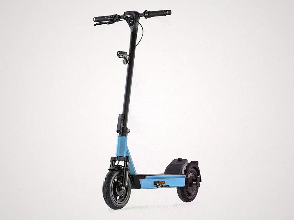 ePowerFun ePF-2 PRO 490W E-Scooter Ice Blue Wechselakku Vollfederung ABE 65 km