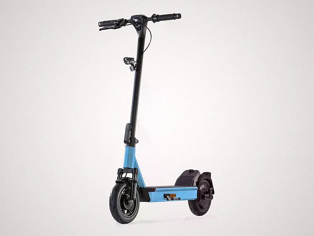 ePowerFun ePF-2 PRO 653W E-Scooter Ice Blue Wechselakku Vollfederung ABE 80 km