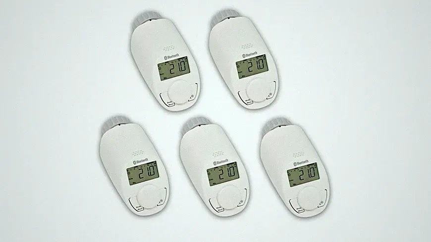 Eqiva 5er-Set BLUETOOTH® Smart Heizkörperthermostat, mit App-Steuerung