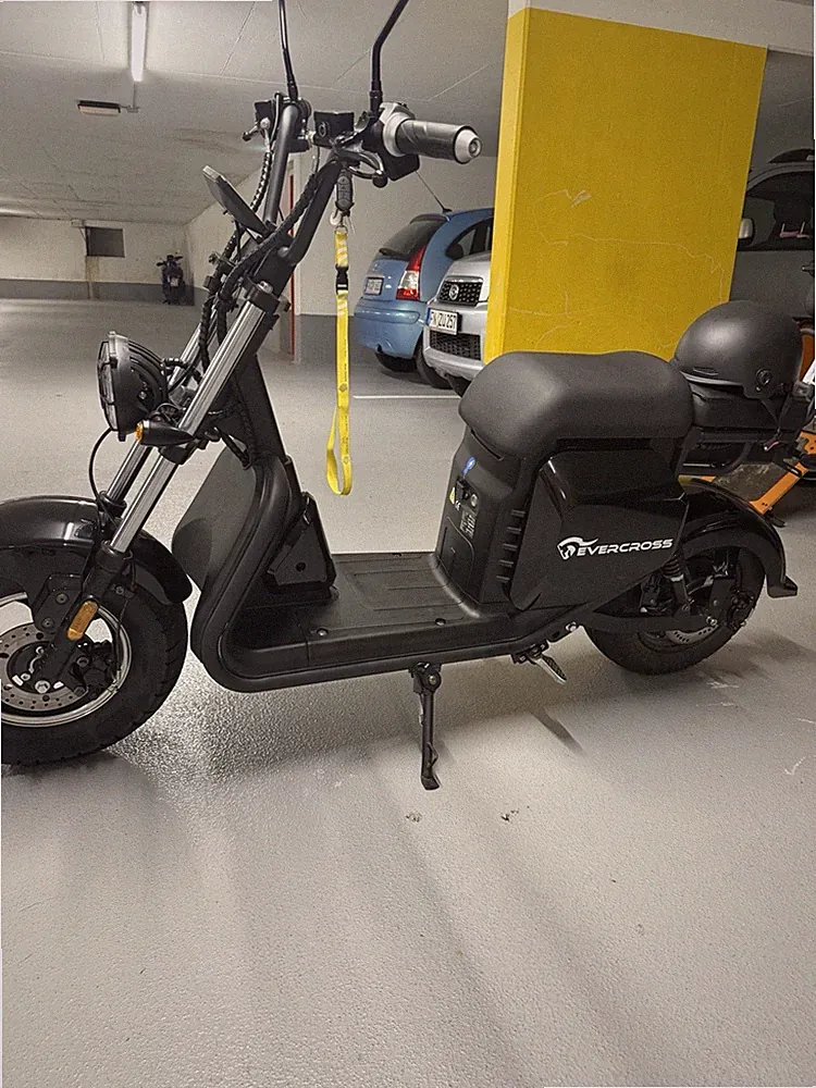 EVERCROSS EV10K Pro E-Scooter mit Sitz 48V 500W 10" Display Federung Schwarz