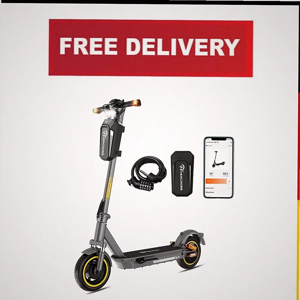 EVERCROSS EV10S MAX E-Scooter mit ABE Straßenzulassung 500W 150km 10 Zoll