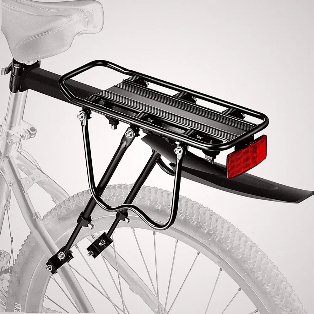 Fahrrad Gepäckträger Set 24-29 Zoll 50kg Schutzblech Reflektor Schnellverschluss