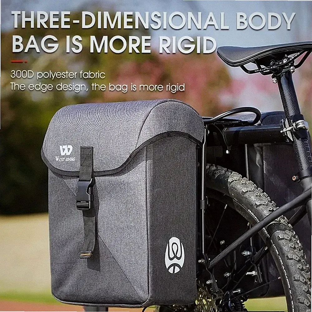 Fahrrad Tasche Fahrrad Rucksack Gepäckträgertasche Radtasche 35L mit Regenschutz