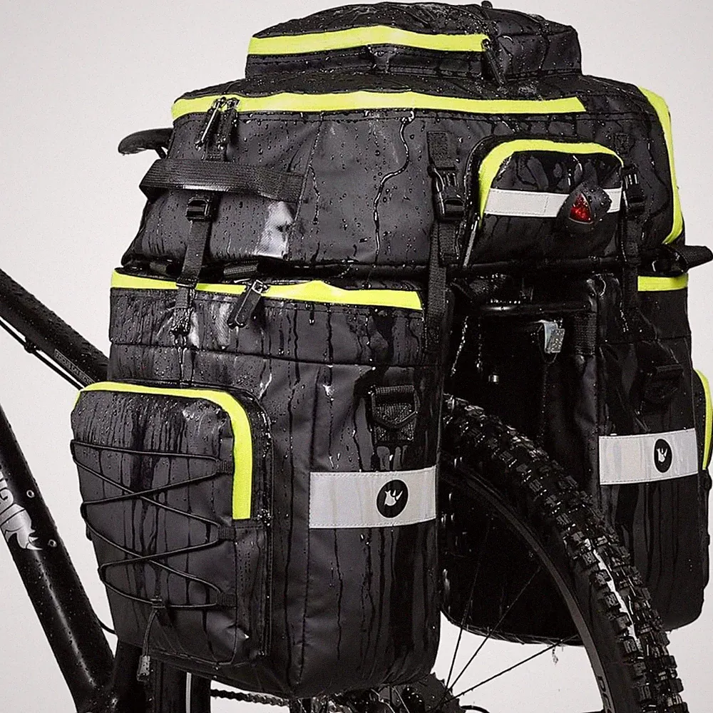 Fahrradtasche 3-in-1 Gepäckträgertasche 75L Fahrradrucksack Touren