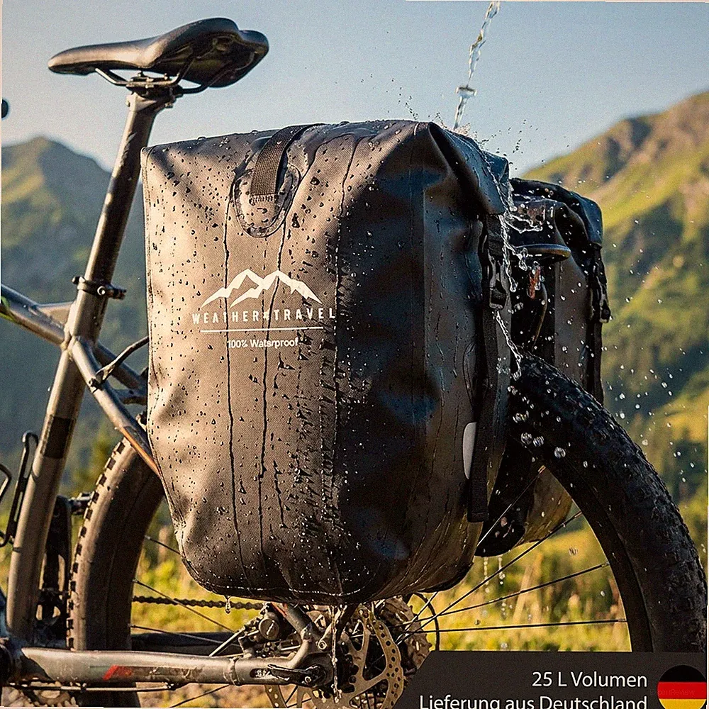 Fahrradtasche Gepäckträgertasche E-Bike wasserdicht 3 in 1 inkl. Schultergurt
