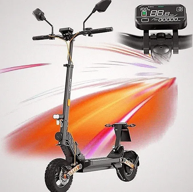 10-Zoll JOYOR S8-E 26Ah 500W Faltbarer Off-Road-Reifen mit Sitz E-Scooter 20km/h